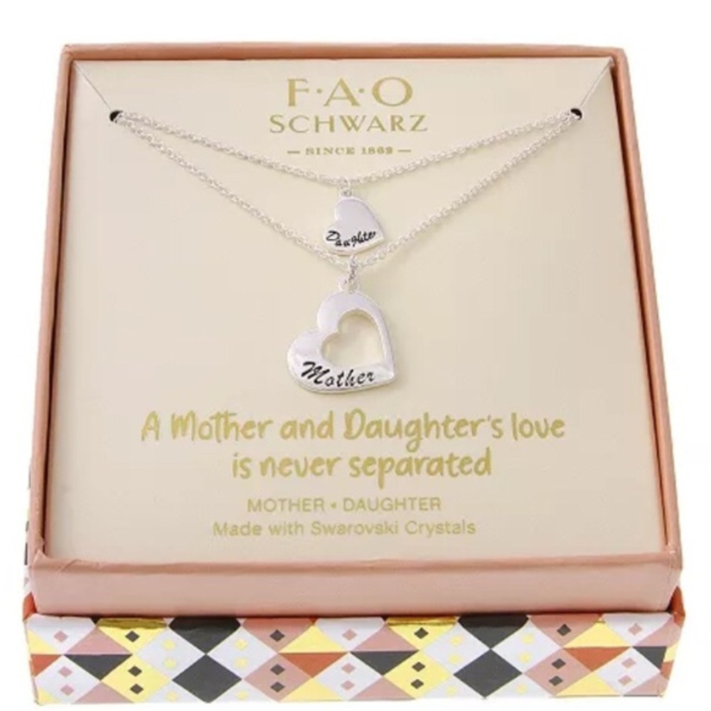 FAO Schwarz Mother/Daughter Necklace Set